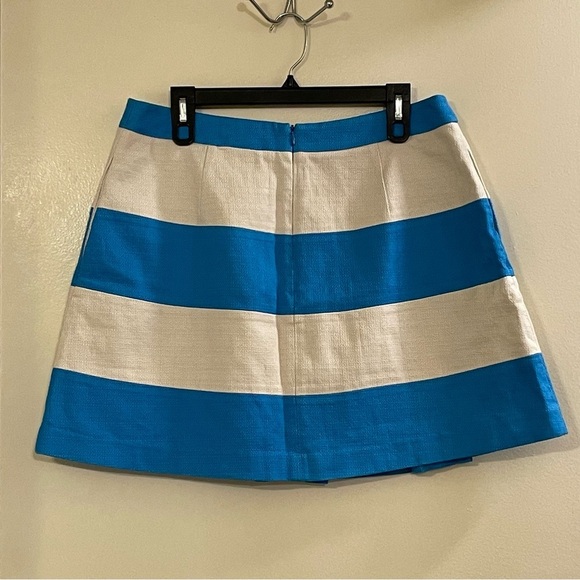 BODEN NWOT Full Stripy Skirt in White Blue - Picture 4 of 7
